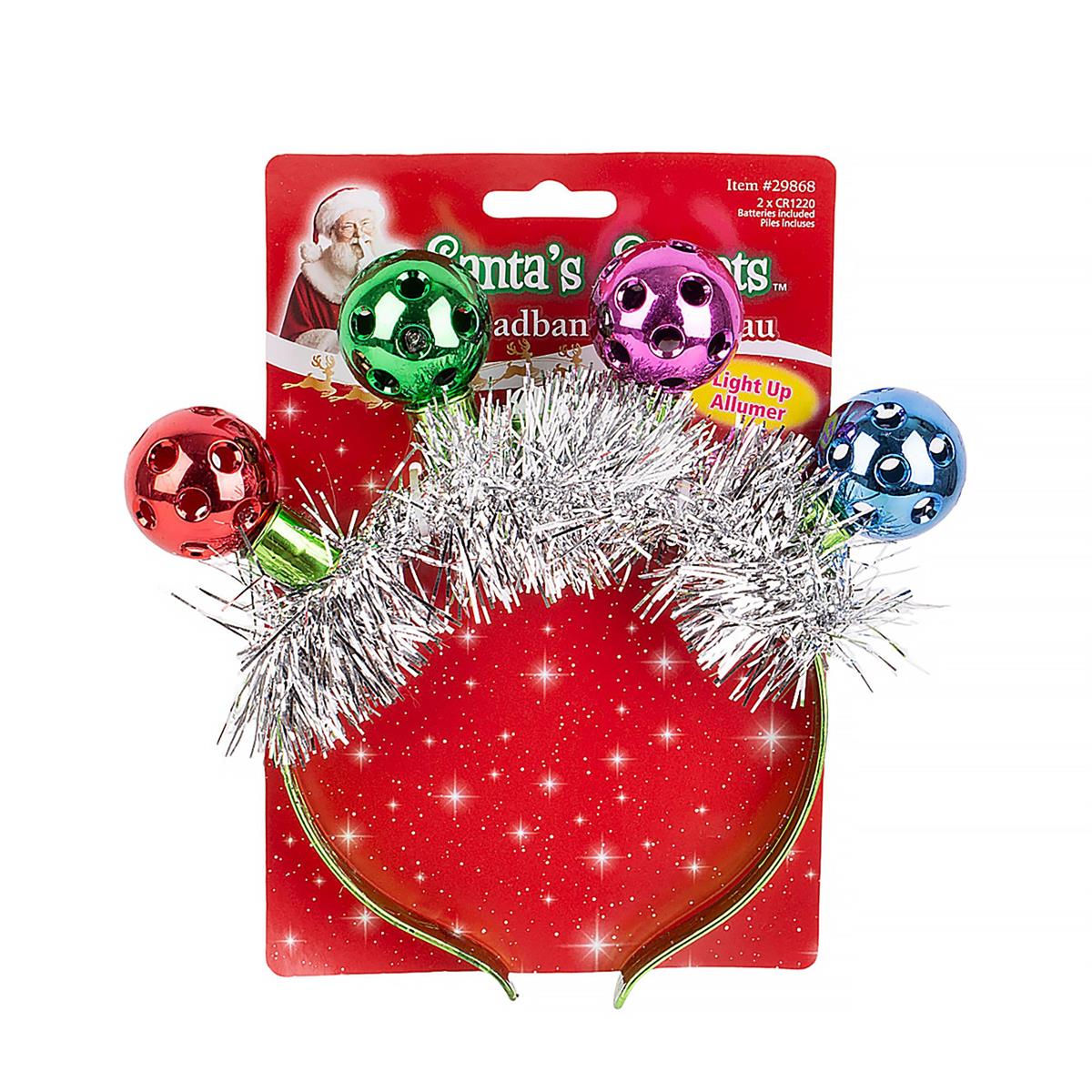 S.Secrets LED Light Up Disco Ball Headband, pbh