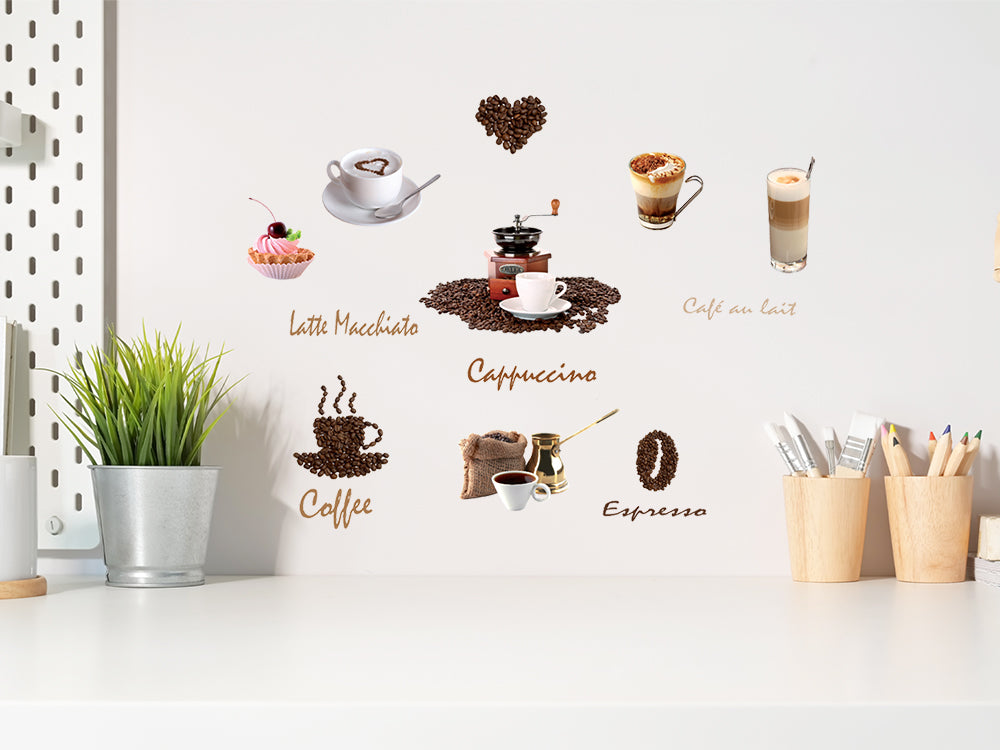 Craft Decor: 11.8"x15.75" Wall Art Clear E) Coffee Time