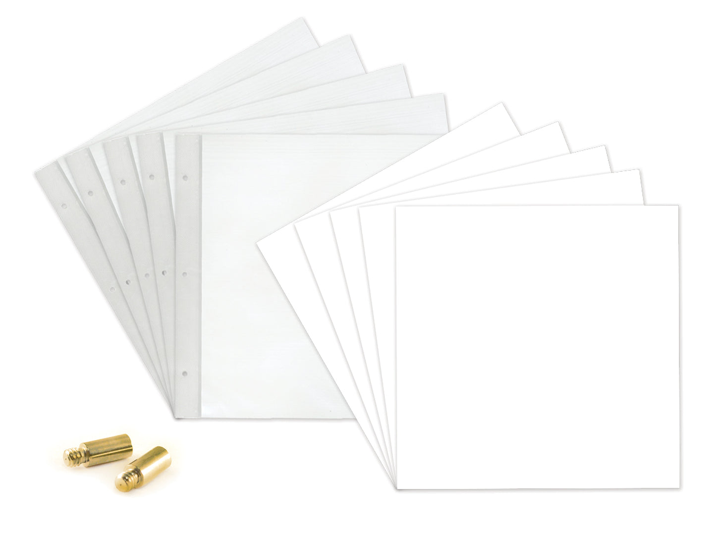 Scrapbook Refills: 12"x12" Pack 5pages+5shtprot+2extpost