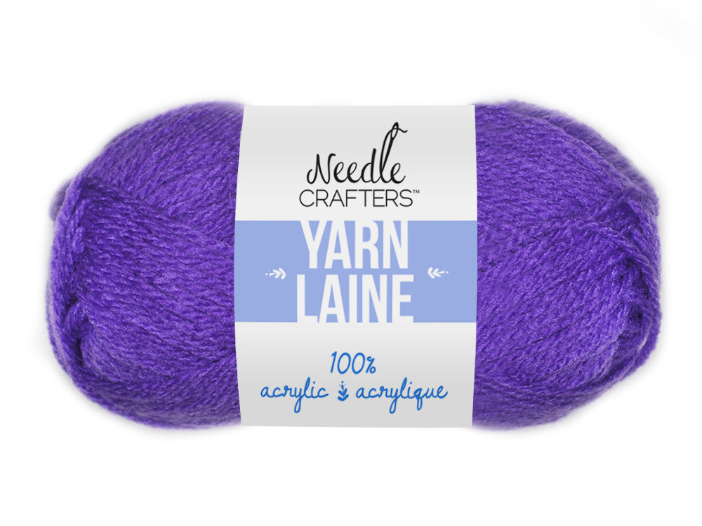 Needlecrafters: 50g Acrylic Yarn Standard Ball Dyed F) Grape Sherbert