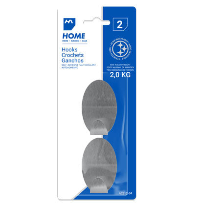 HOOKS-STAINLESS STEEL-OVAL-L