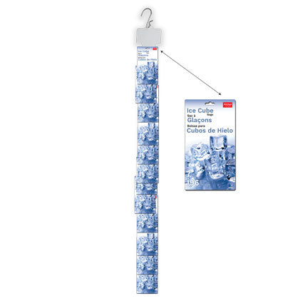 ICE CUBE BAGS CLIP-STRIP 12/UNITS