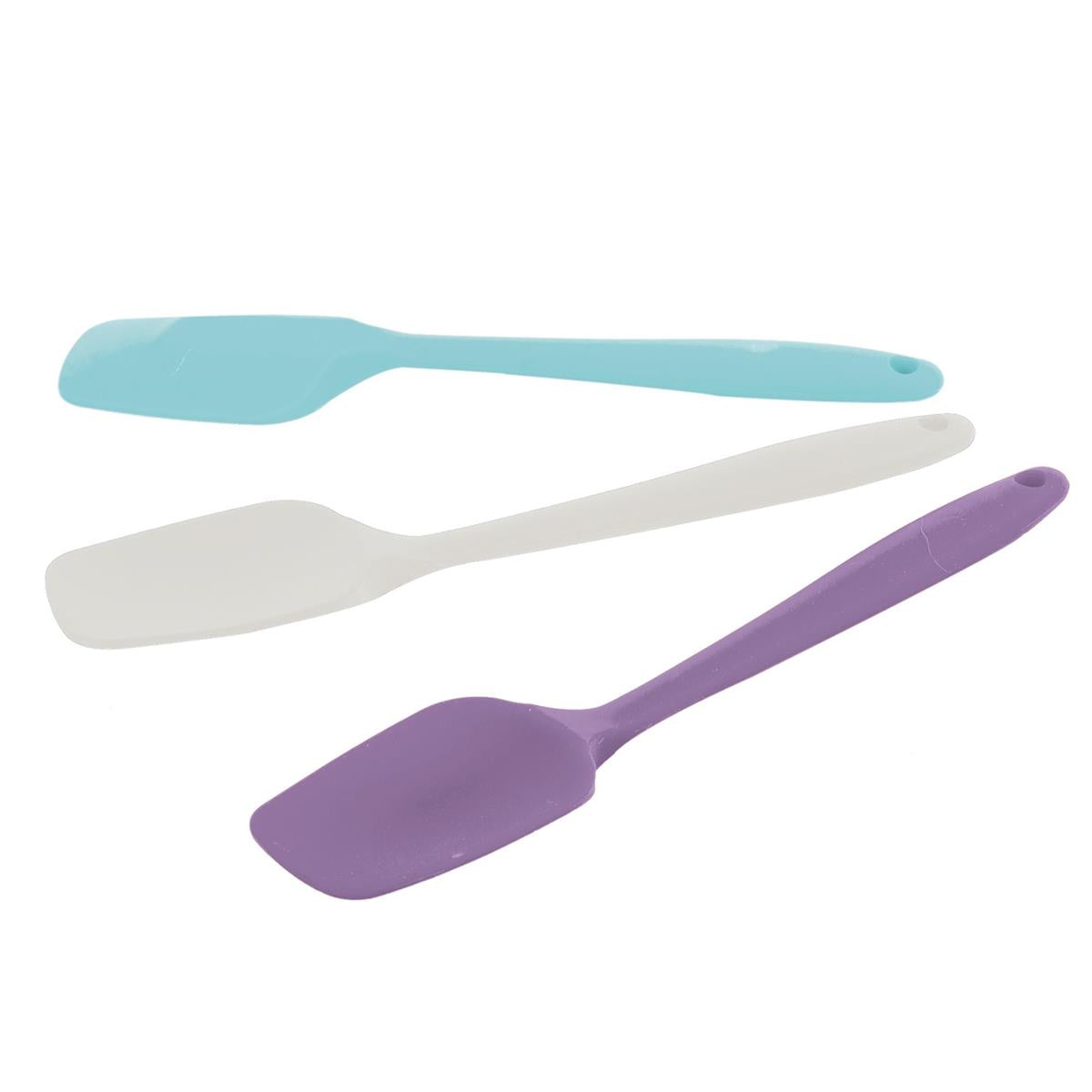 L.Gourmet, 11"L Silicone Spoon Spatula, 3 col., tag (HZ)