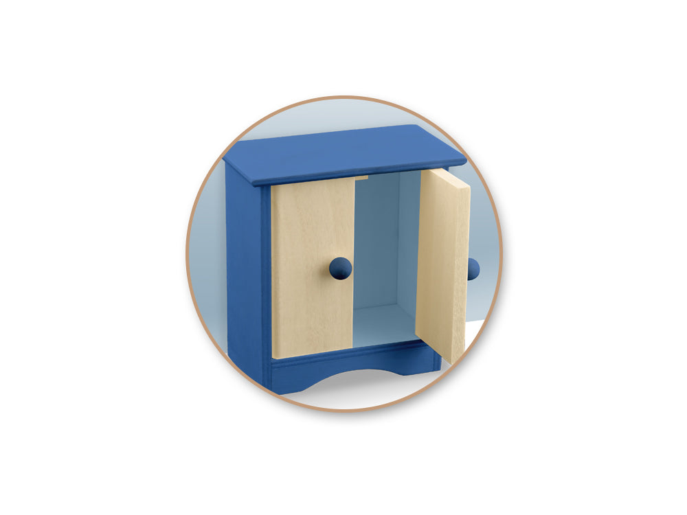 Wood Craft: 3.7"x2.2"x3.9" Mini DIY Cabinet