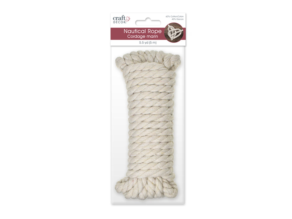 Craft Decor: Nautical Rope Cotton D) 8mm x 5m