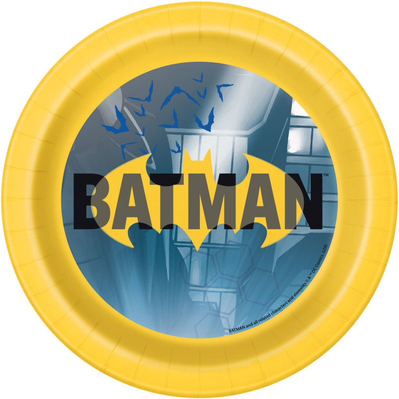 Batman Round 7" Dessert Plates  8ct