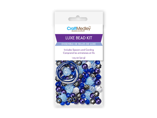Acrylic Bead Kit: 30g Luxe Kit w/Spacers & Cording E) Blue