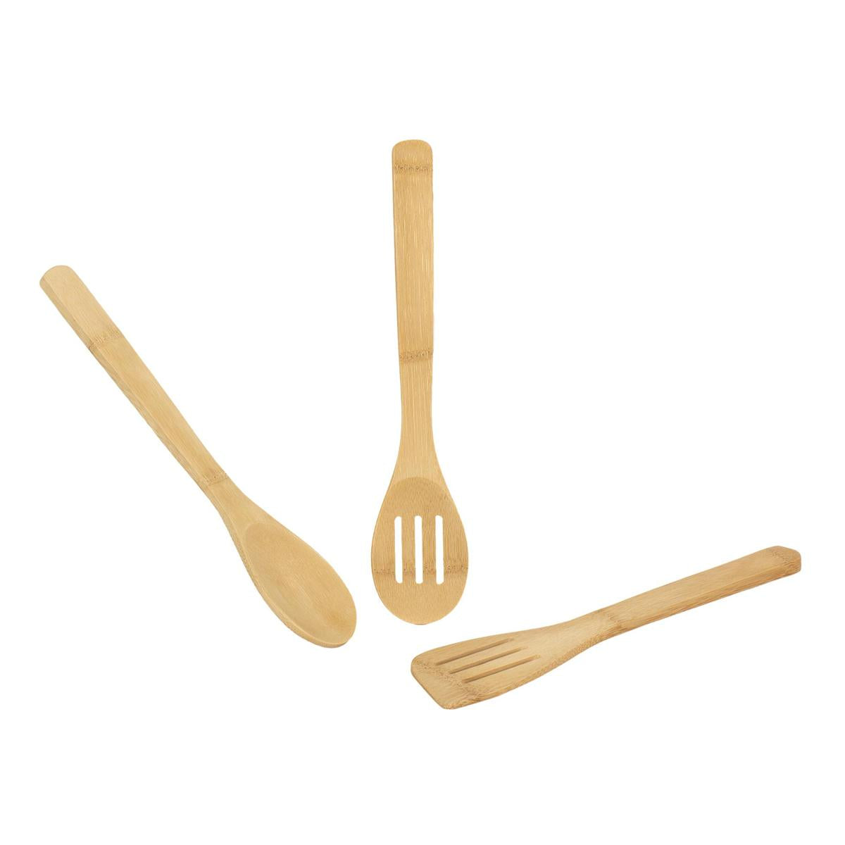 L.Gourmet 3-pc Bamboo Utensil Set, net bag w/ header card (CP)