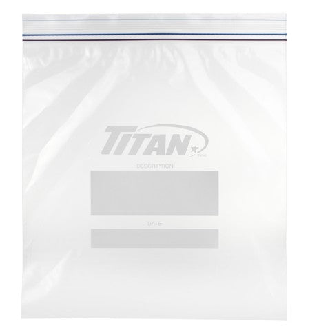 TITAN DBL SEAL FREEZER BAG LG 40/PK