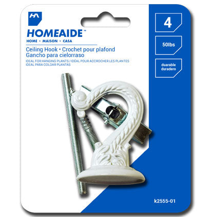 CEILING HOOK WHITE
