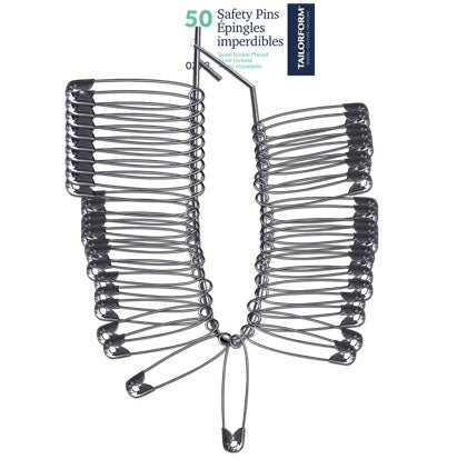 NICKELED SAFETY PIN BUNCH