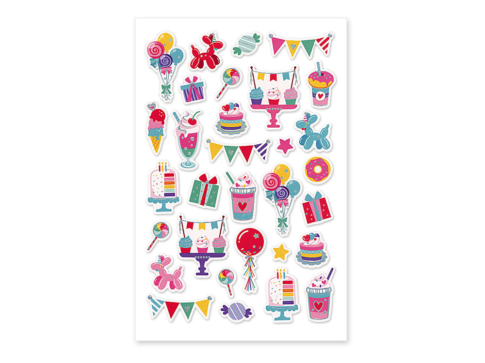 Paper Craft Sticker: 5.7"x9.8" 3D EVA with Foil B) Celebration