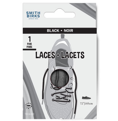 72" LACES - SPORT (1PR) BLACK