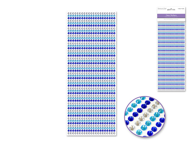 Paper Craft Sticker: 4mm Gem Lines 1029pc Value-Pack E) Ocean