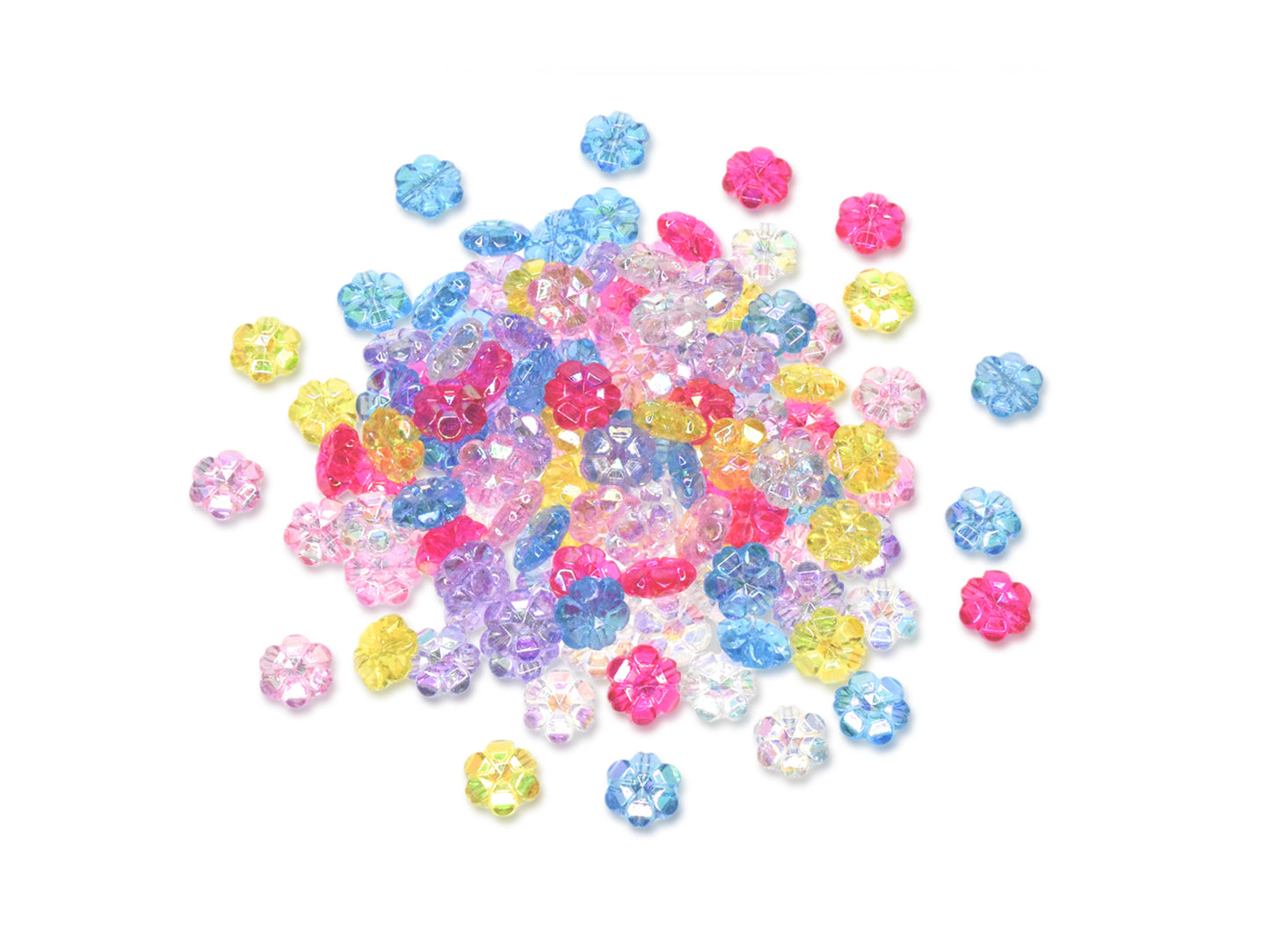 Acrylic Beads: 28g Multi-Packs B) Flowers A/B
