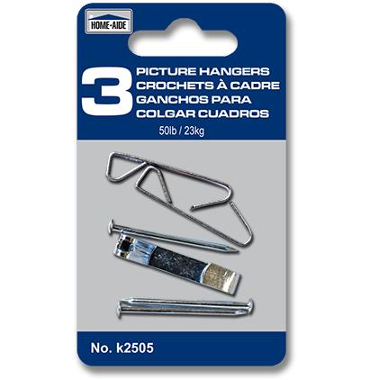 PICTURE HANGERS - 3, 50 LB