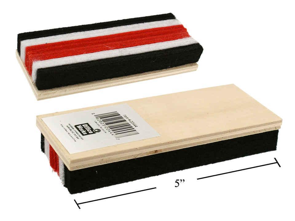 O.WKs. 1x2x5" Chalkboard Eraser