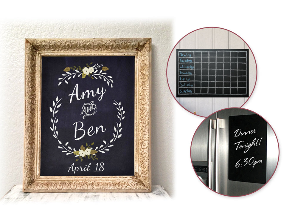 Craft Decor: 12"x24" Chalkboard DIY Vinyl Self-Stick Wall Decor