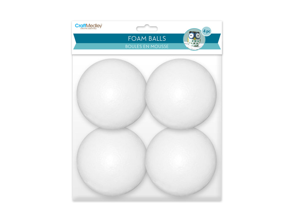Polyfoam Ball: 3" 4/pk