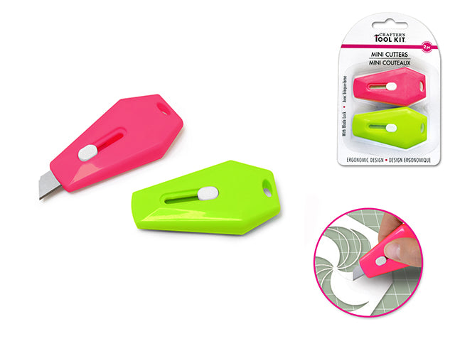 Crafter's Toolkit: Mini Fashion Cutters x2 Locking Ergonomic