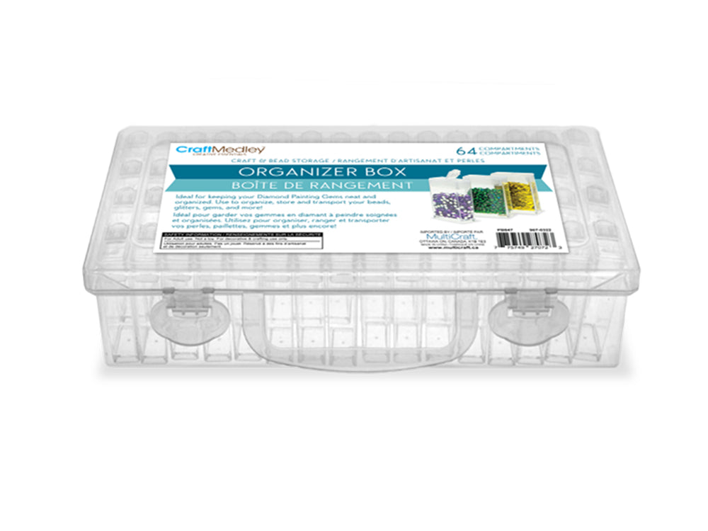 Craft Storage: 64 Mini Canister Storage Box Beads/Glitters/Gems