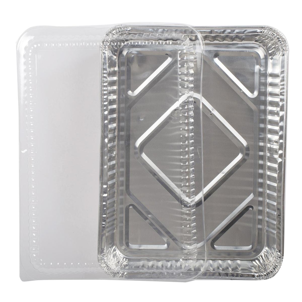 SiG.Kit Foil Utility Pan & Dome Lid, 13-1/2x9-7/8x1-7/8" (#80211)