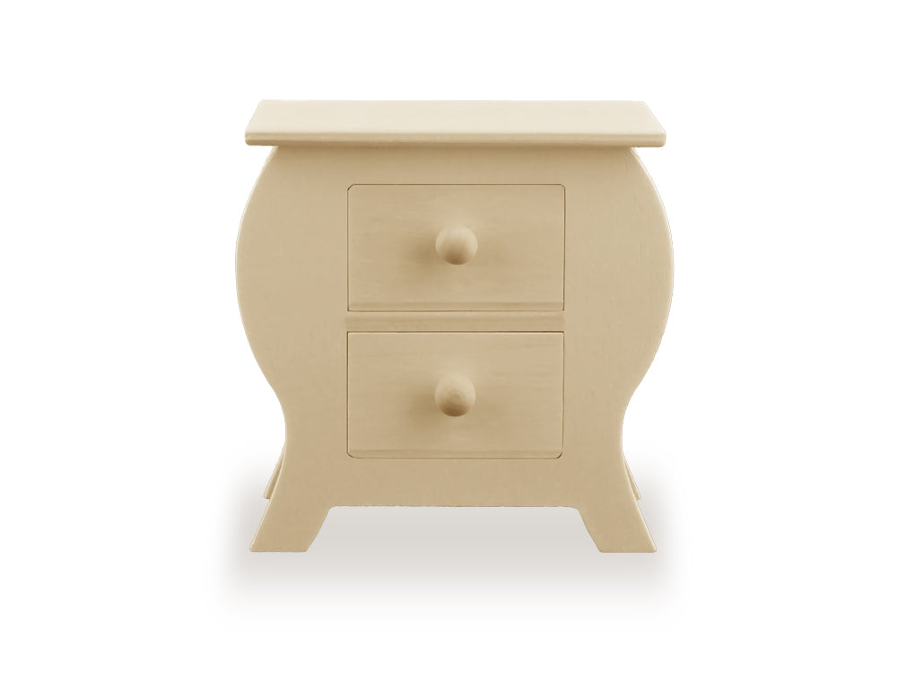 Wood Craft: 3.9"x2.6"x3.9" Mini DIY Dresser/Drawers