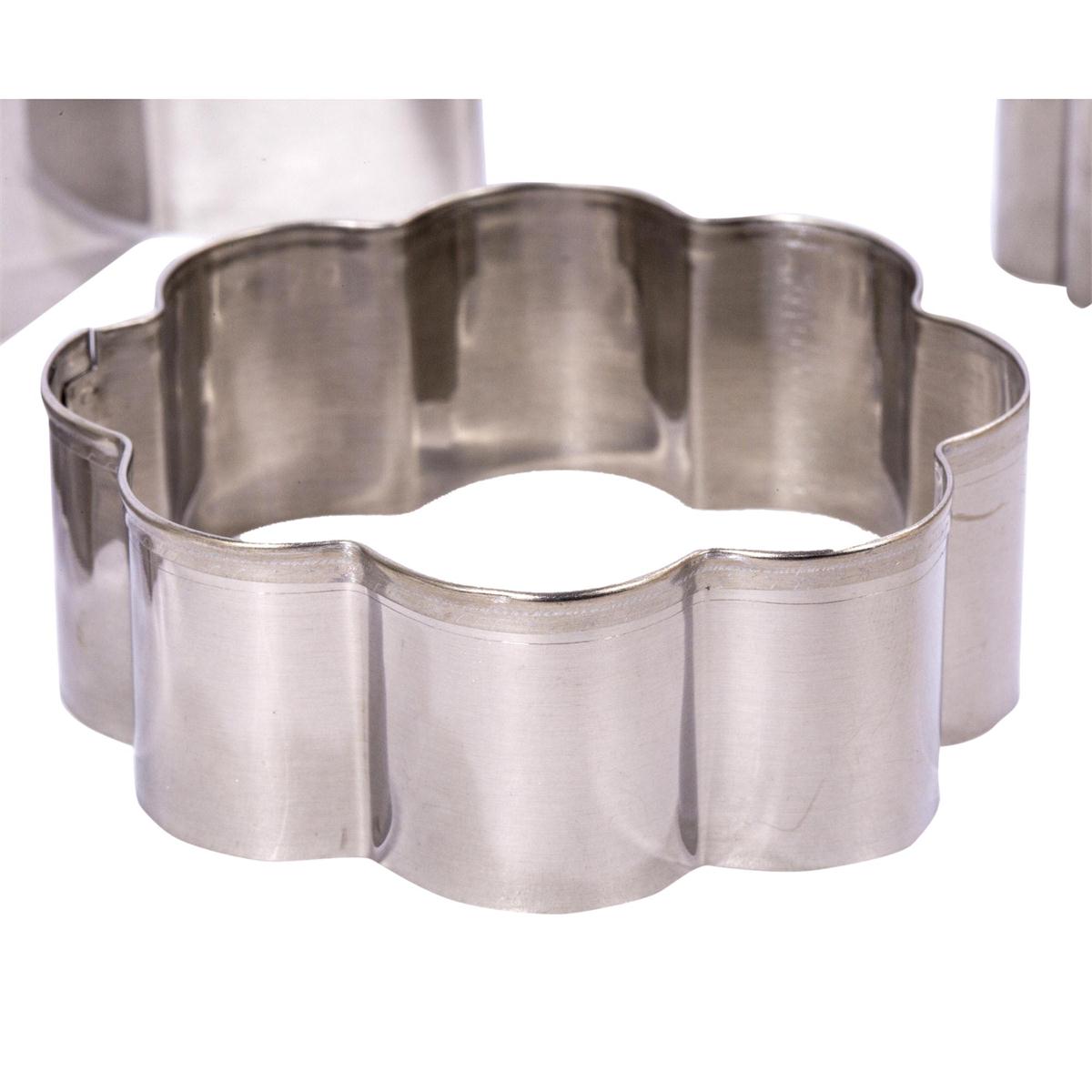 L.Gourmet 6-pc Cookie Cutter Set, Metal, PVC Box (#80514-HC) (CP)