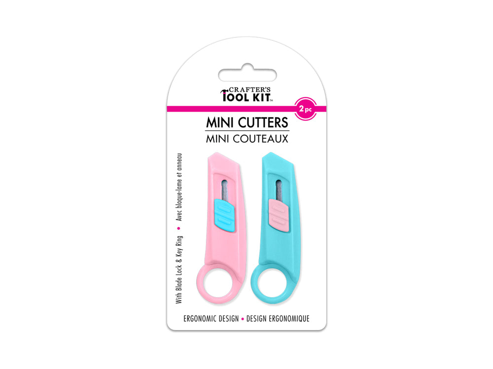 Crafter's Toolkit: Mini Cutters x2 Locking w/Key Ring