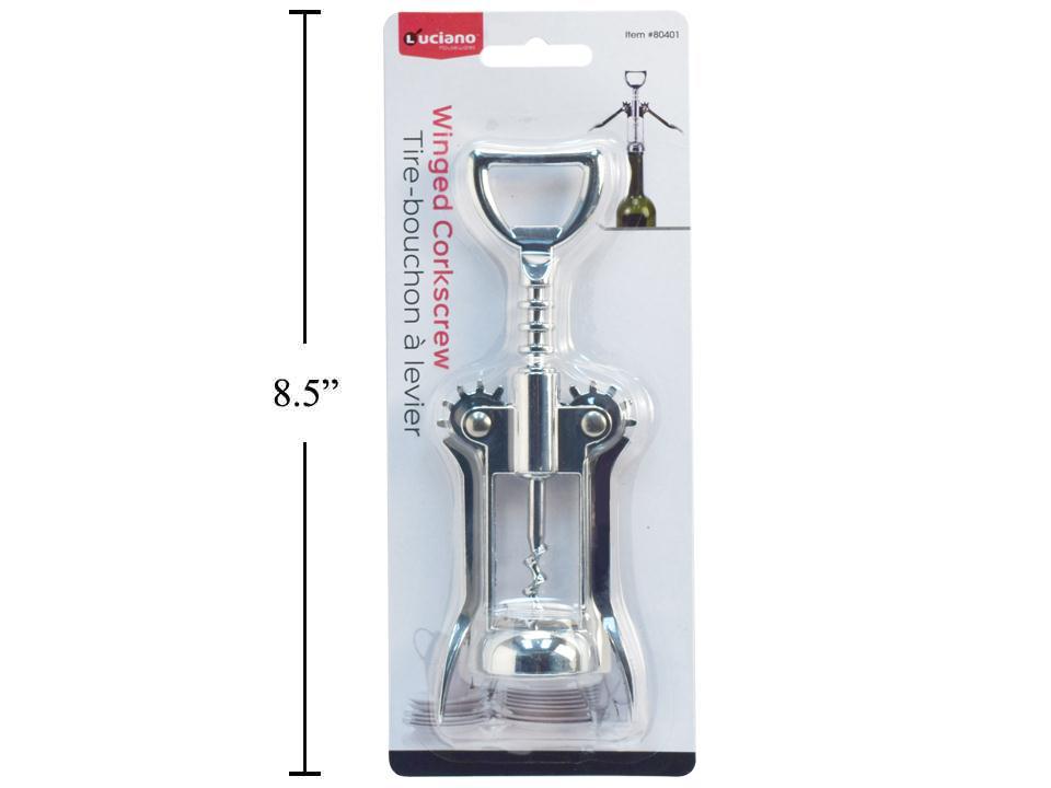 Luciano Winged Corkscrew, Zinc Alloy, b/c (CS)