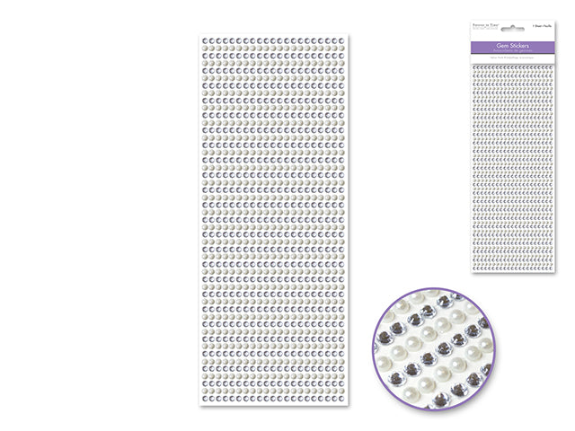 Paper Craft Sticker: 4mm Gem Lines 1029pc Value-Pack H) Pearl