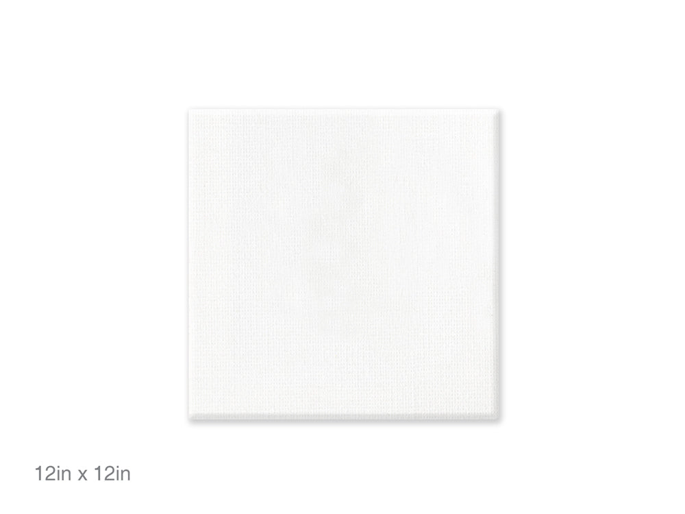 Stretch Artist Canvas: Square 12"x12" Primed Back-Stapled