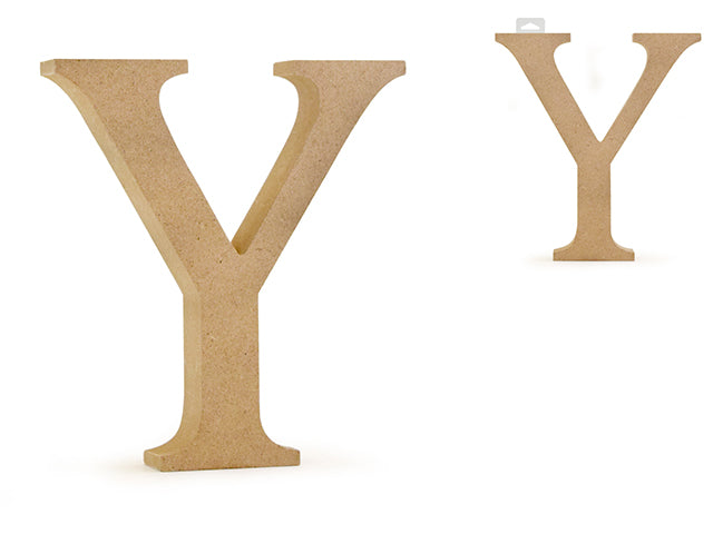 Wood Letters: 5 1/8" MDF Standing Y