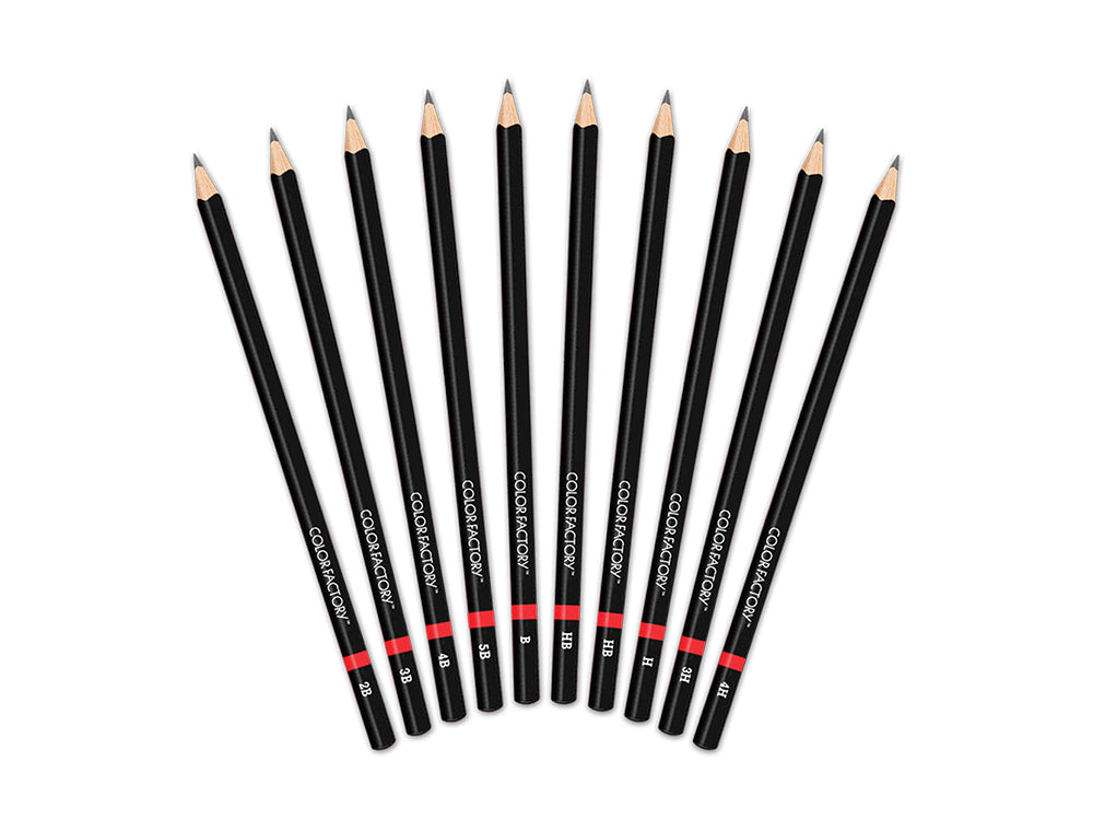 Color Factory Tool: Graphite Pencils Medium x10 in Tin Box