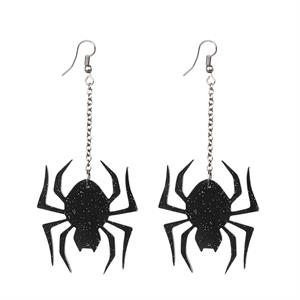 Party Dear Hween Dangling Spider Earrings, 1 Pair, OPP Bag w/ Insert