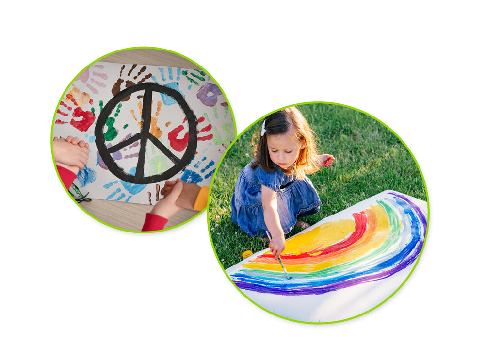 Krafty Kids Paint: 250ml Tempera (8.45oz) A) Black