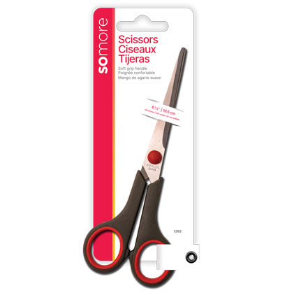 SCISSORS - 6 1/2" SOFT GRIP HANDLE