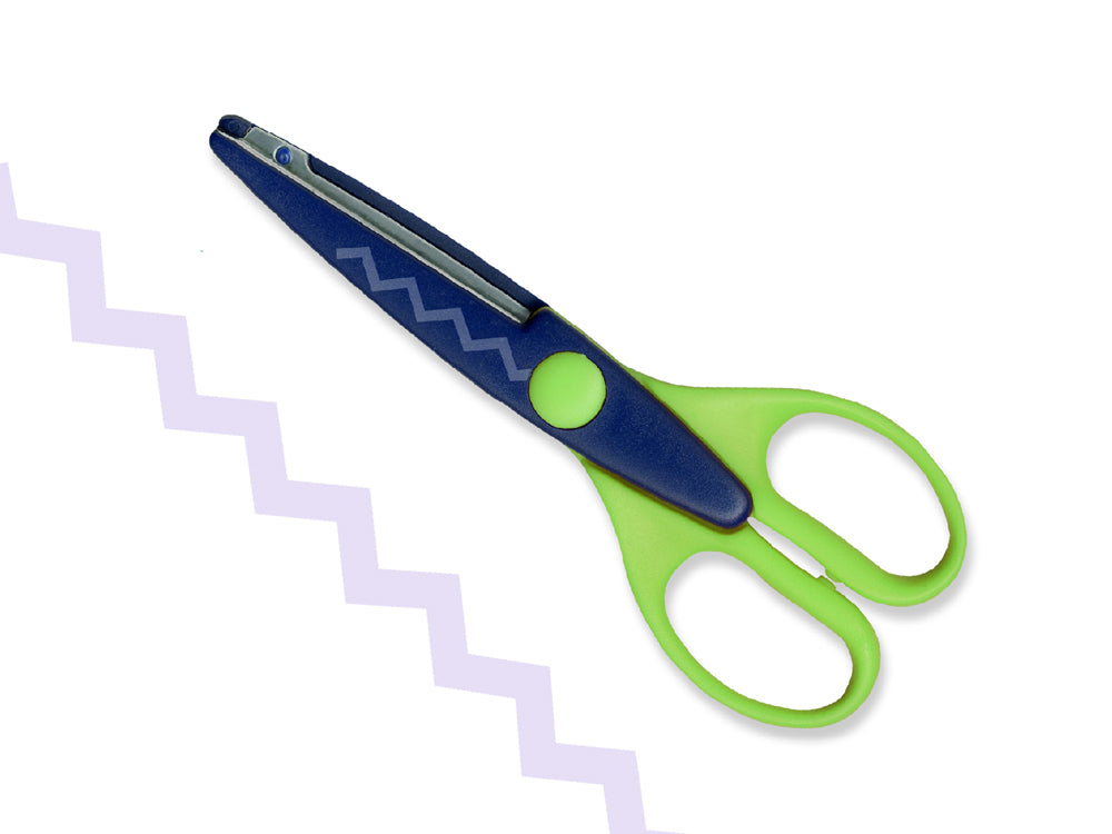 Paper Craft Essential: 6.5" Designer Cropping Scissors Metal Blade H) ZigZag