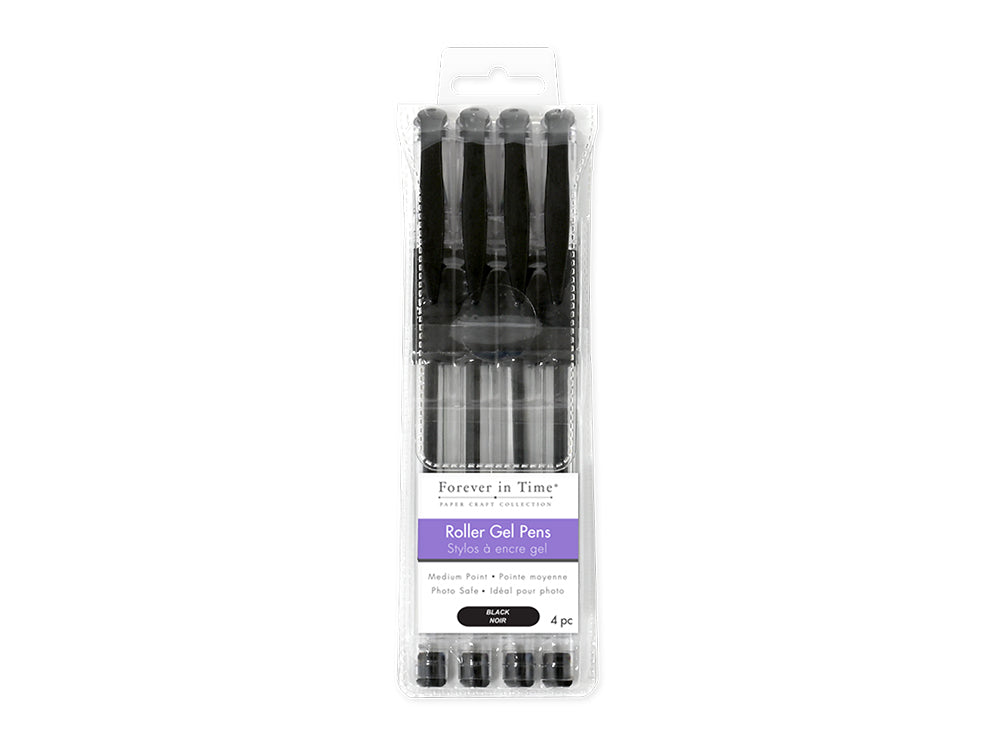Scrapbook Gel Pens: 4/pack Acidfree Assorted PhotoSafe A) All Black