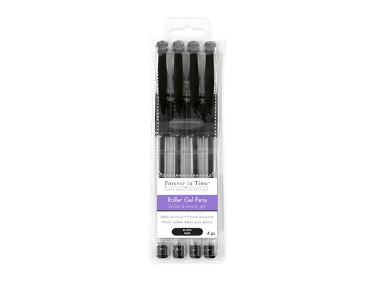 Scrapbook Gel Pens: 4/pack Acidfree Assorted PhotoSafe A) All Black