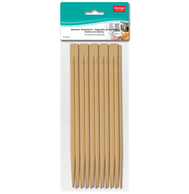 BAMBOO CHOPSTICKS - 10 PAIRS