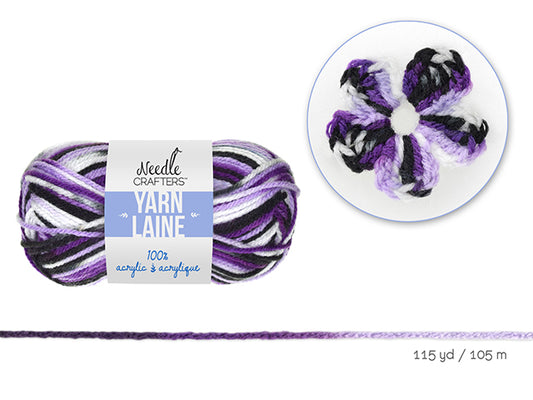 Needlecrafters: 50g Acrylic Yarn Multi-Dyed Ball O) Regal