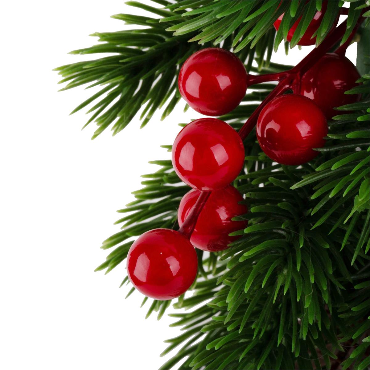 Deco.N. Christmas 10.5" Faux Berry Pine Wreath, cht