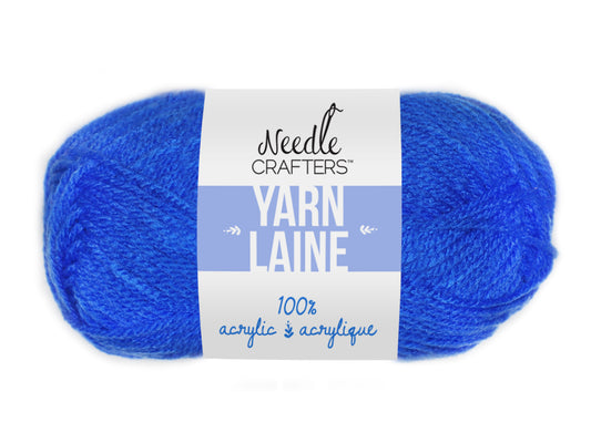 Needlecrafters: 50g Acrylic Yarn Standard Ball Dyed O) Blueberry