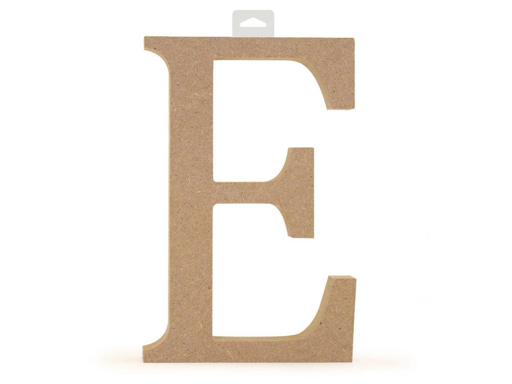 Wood Letters: 5 1/8" MDF Standing E
