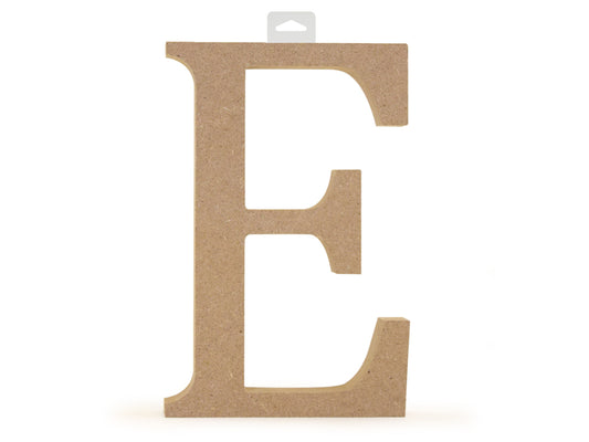 Wood Letters: 5 1/8" MDF Standing E