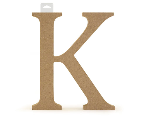 Wood Letters: 5 1/8" MDF Standing K