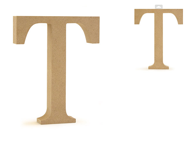 Wood Letters: 5 1/8" MDF Standing T