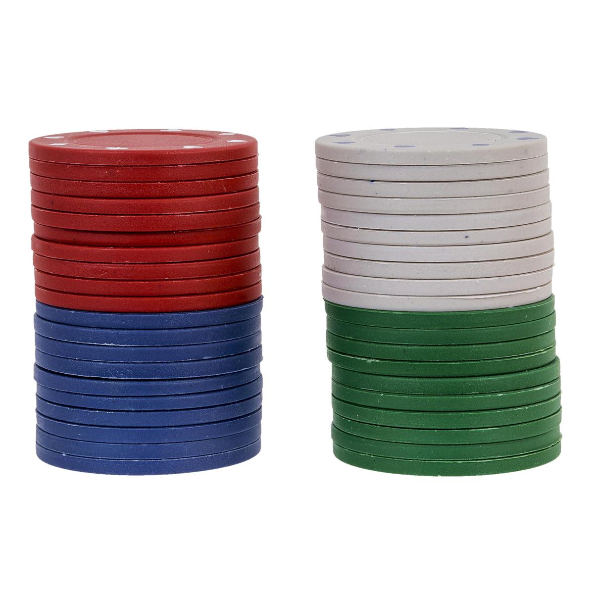 Casino Poker 40-pc Poker Chips, b/c