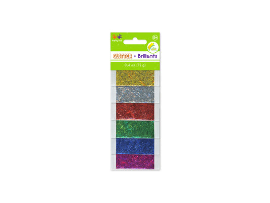 Krafty Kids: 12g Twinkle-Town Glitter Pouches (6ea x 2g) E) Bar Essentials